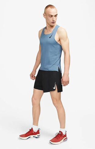 شورت سباق Nike Dri-FIT ADV AeroSwift للرجال مقاس 4 بوصات، أسود، مقاس صغير in Saudi Arabia