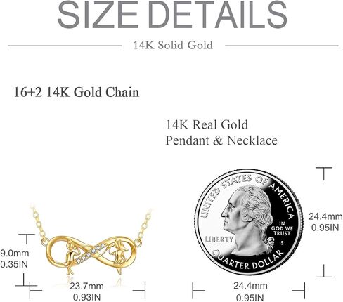 KECHO 14K الذهب الحقيقي قلادة شقيقة للنساء القلب الأم الطفل قلادة الأخت قلادة قلادة الأم ابنة قلادة مجوهرات هدايا عيد ميلاد الأم للفتيات صديقة in Saudi Arabia