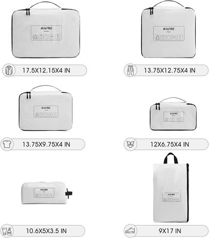 G4Free 6 set packing cubes travel packing organizers for suitcase in Saudi Arabia