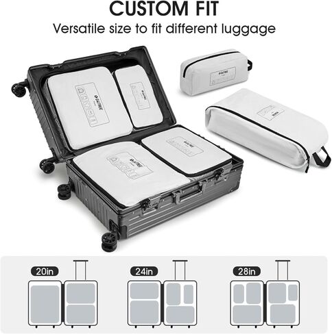 G4Free 6 set packing cubes travel packing organizers for suitcase in Saudi Arabia