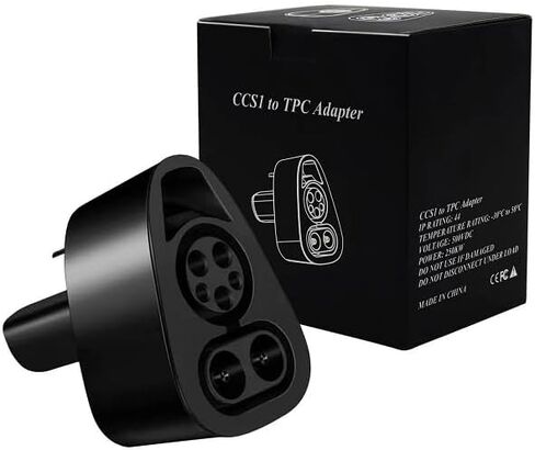 محول شاحن Cinowit CCS لطراز Tesla 3، Y، S، X، 250KW Power DC شحن سريع يدعم أي محطة شحن سريعة من المستوى 3 مع قابس CCS، محول شواحن CCS لأصحاب Tesla فقط (أسود) in Kuwait