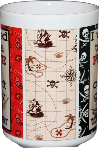 Pirate Sailing Coffee Mugs - I Wanted to be a PIRATE - Funny Nautical Humor Couldn't Get my SHIP Together (Pirate Ship) in Saudi Arabia