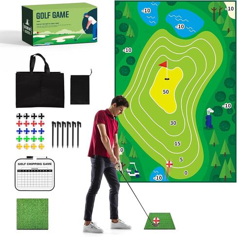 حصيرة لعبة YAVOCOS Golf Chipping - حصيرة تدريب الجولف المحمولة للعب في الأماكن المغلقة والمفتوحة في الفناء الخلفي in Saudi Arabia