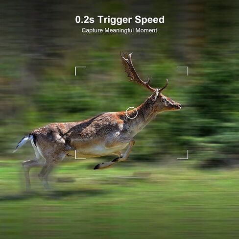 VANBAR Trail Camera 20MP 1080P Game Camera 120°Wide-Angle Motion Latest Sensor View 0.2s Trigger time IP66 Waterproof Hunting Cam Free 32G Micro SD Card in Saudi Arabia