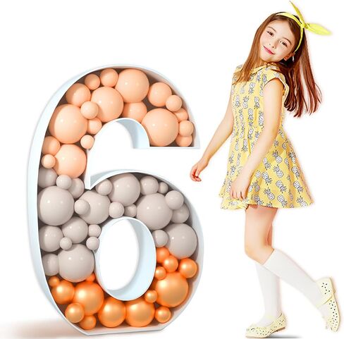 أرقام فسيفساء Tongjoy 3FT للبالونات، أرقام سرادق 6 لزينة عيد الميلاد السادس عشر والسادس والثلاثين، رقم إطار بالون الفسيفساء DIY، ديكور الذكرى السنوية الستين، أرقام فسيفساء من ألواح الرغوة المقطوعة مسبقًا in Saudi Arabia