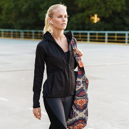 حقيبة بساط اليوجا من PACEEARTH، حامل بساط اليوجا كبير الحجم مقاس 40 بوصة × 15، حقيبة بساط اليوجا قابلة للعكس ذات درجتين من اللون - تناسب معظم سجادات الحجم in Kuwait