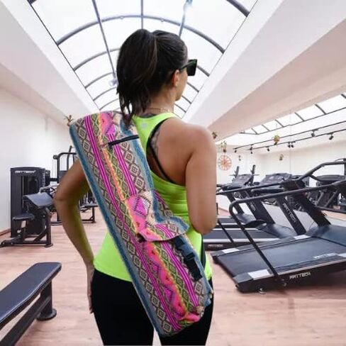Premium Yoga Mat Bag with Convenient Water Bottle Holder Stylish and Functional Bags for Women - Easy to Carry Yoga Mat Carrier with Mat Straps and Bonus Water Bottle Compartment in Saudi Arabia