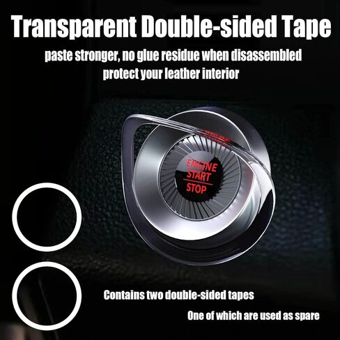 AMOHOMA Push Start Button Cover Rotary Car Start Button Cover Universal Button Decoration Gift Anti-Scratch Protector Ring (Anime-Red 4) in Saudi Arabia