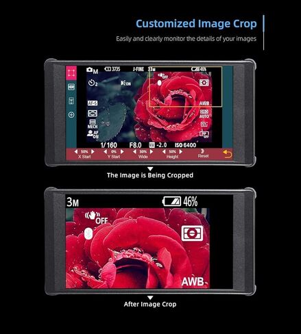 Portkeys PT6 5.2 بوصة 4K HDMI شاشة لمس واسعة النطاق لكاميرا DSLR مع LUT ثلاثي الأبعاد | ذروة جديدة | 600 Nit | مساعدة الفيديو | شكل موجة RGB لـ DSLR in Kuwait