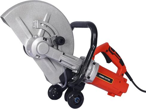 Miscoos الكهربائية 14 "قطع المنشار الرطب/الجاف منشار الخرسانة القاطع دليل الأسطوانة مع مرفق خط المياه 3000 واط بدون شفرة in Kuwait