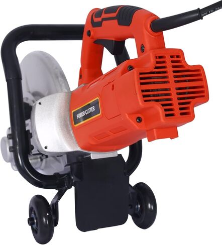 Miscoos الكهربائية 14 "قطع المنشار الرطب/الجاف منشار الخرسانة القاطع دليل الأسطوانة مع مرفق خط المياه 3000 واط بدون شفرة in Kuwait