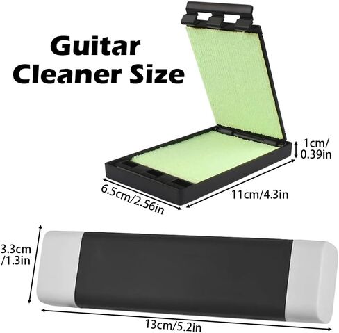 قطعتان من منظف سلسلة الجيتار، ممحاة مزيل الصدأ، أداة تنظيف وتلميع الجيتار، مجموعة تنظيف وتلميع الجيتار للسلسلة ولوحة الفريتس، ​​والباس، والمندولين، والقيثارة in Kuwait