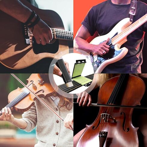 قطعتان من منظف سلسلة الجيتار، ممحاة مزيل الصدأ، أداة تنظيف وتلميع الجيتار، مجموعة تنظيف وتلميع الجيتار للسلسلة ولوحة الفريتس، ​​والباس، والمندولين، والقيثارة in Kuwait