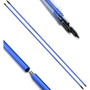 أعواد محاذاة الجولف، عبوة من قطعتين، عصا محاذاة معدنية مقاس 48 بوصة - مترابطة لملمس صلب من قطعة واحدة، صلبة ومستقيمة مع أنبوب حمل، مساعد تدريب الجولف ومدرب التأرجح لمسار التأرجح والموقف in Kuwait