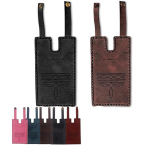 Western Boot Wallet with Snap Strap for Women, 2026 Fashion Handcrafted Leather Wallet Boot Credit Card Holder Carry All Small Wallets (Black+Light Brown) in Kuwait