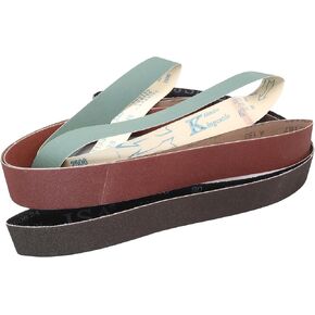 3 عبوات 2 × 72 بوصة 36 أحزمة سنفرة من السيراميك، 2 × 72 أحزمة طحن معدنية - أحزمة سنفرة لشحذ السكاكين للعمل المعدني in Kuwait