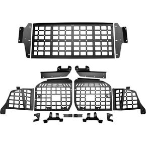 HIGH FLYING for Nissan Amarda Y62 2017-2024, Patrol Y62 2010-2024 Molle Panel Storage Trunk Shelf Interior Luggage Carrier Cargo Racks Modular Trunk Organizer Aluminum (Panels+Shelf) in Saudi Arabia