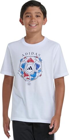 adidas boys Short Sleeve Aeroready Performance Logo Tee T-shirt T Shirt, Black, X-Large US in Saudi Arabia