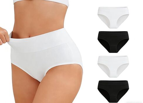 ملخصات داخلية عالية الخصر Zimi 4Pack للنساء S-5XL ملخصات التحكم في البطن in Kuwait