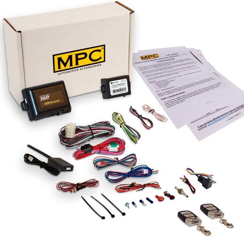MPC Complete 1-Button Remote Start Kit Compatible with Ford Taurus 2000-2007 (2) Extended Range Remotes in Saudi Arabia