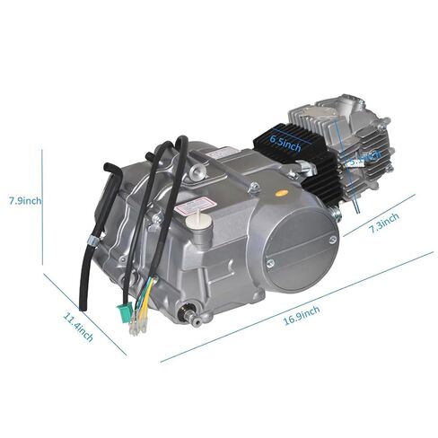 طقم محرك محرك من 4 أشجار ، محرك 125 سم مبرد بالهواء ، أسطوانة واحدة مع محرك محرك مبرد بالهواء ، مجموعة بديلة كاملة لـ Honda XR50 XR70 CRF50 CRF70 in Kuwait