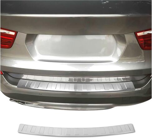 OMAC Rear Bumper Sill Cover Guard for BMW X3 F25 2011-2017 Brushed Stainless Steel in Saudi Arabia