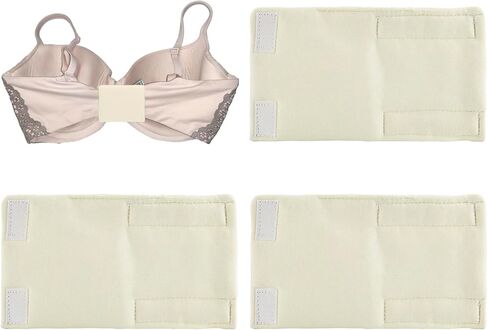 3 عبوات قابلة للتنفس حمالة صدرية الأغطية | منصات حزام الظهر الناعمة | وقف حمالات الصدرية وتهيج السنانير | حماية ملابس داخلية مريحة (أبيض) in Kuwait