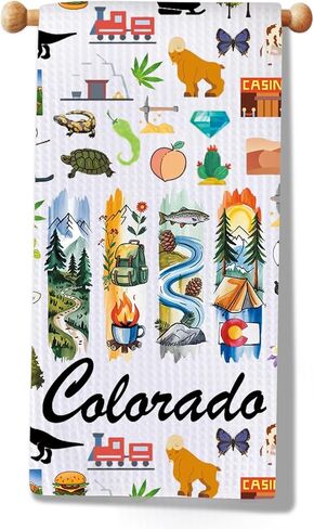 WSNANG Colorado Kitchen Apron Denver Merchandise Denver Culture Lover Gift Colorado Trip Souvenir Gift in Saudi Arabia