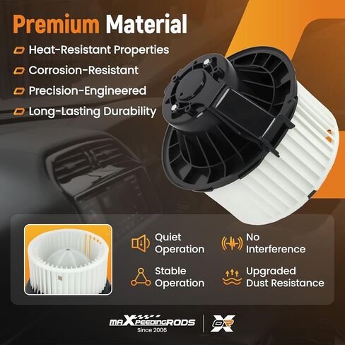 MaxPeedingrods HVAC Heater Blower Motor مع قفص المعجبين لـ Buick Lacrosse 2010-2016 ، Buick Regal 2011-2017 ، Chevy Cruze 2011-2015 ، Malibu 2013-2015 Limited 2016 Bumpates# 700269 ، PM9375 ، 13263279 in Kuwait
