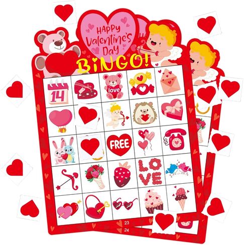 24 Players Winter Bingo Game Cards for Winter Party Christmas Classroom Bingo Game Classroom Family Activity in Kuwait