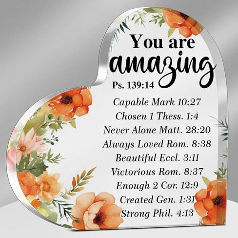 Jetec Butterfly Inspirational Acrylic Gifts for Him Her Women Men University College Middle High College Brave Acrylic Christian Religious Gifts(Butterfly) in Saudi Arabia