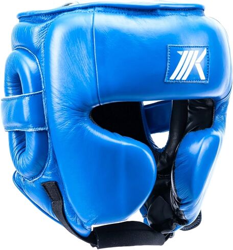 MK1 Select Open Face Boxing Headgear | Premium Leather Sparring Head Guard | Great Visibility, Protection, Comfort & Adjustable Fit | Fit for Men & Women in Saudi Arabia