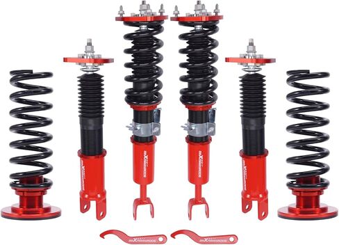 MaxPeedingRods Coilovers لنيسان 350Z RWD 2003-2008 (Z33) ، لإنفينيتي G35 RWD 2003-2007 (V35) ، طقم التعليق القابل للتعديل قابلة للتعديل ، طقم التخميد المسبق. in Kuwait