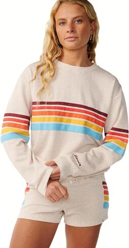 Rip Curl Women's Surf Revival Relaxed Pullover Crew Sweatshirt in Saudi Arabia