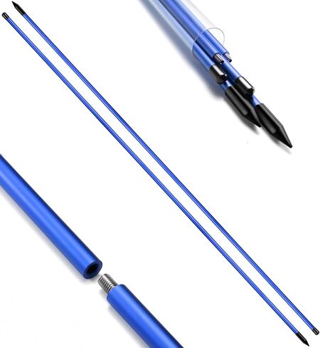 أعواد محاذاة الجولف، عبوة من قطعتين، عصا محاذاة معدنية مقاس 48 بوصة - مترابطة لملمس صلب من قطعة واحدة، صلبة ومستقيمة مع أنبوب حمل، مساعد تدريب الجولف ومدرب التأرجح لمسار التأرجح والموقف in Kuwait