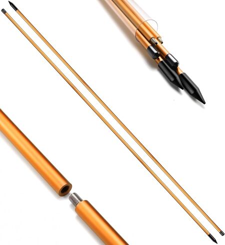 Golf Alignment Sticks 2-Pack, 48" Metal Alignment Stick - Threaded for Solid One-Piece Feel, Rigid & Straight with Carry Tube, Golf Training Aid & Swing Trainer for Swing Path & Stance in Saudi Arabia