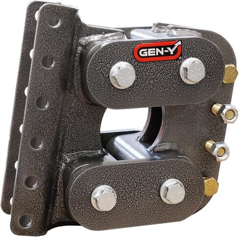 Gen-y Hitch Channel Mount Torsion Flex Trailer Bracket ، Bolt على 5 مواقع قابلة للتعديل ، سعة سحب 16K رطل ، وزن لسان 1700 رطل ، فضية in Kuwait
