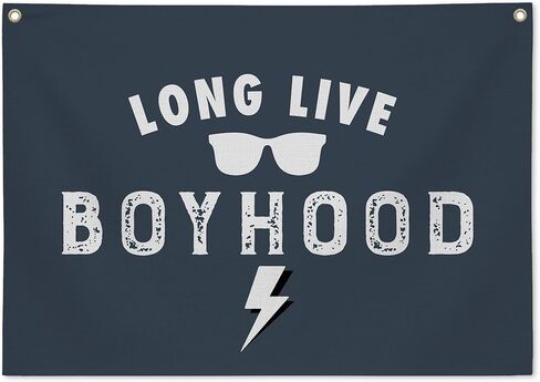 Long Live Boyhood Banner, Playroom Wall Decor for Kids Room, Rustic Nursery Wall Sign for Toddler Boy Room Decor, Nursery Wall Decor - A20 in Saudi Arabia