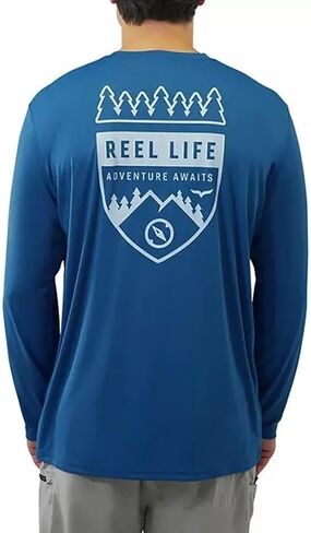 Reel Life Men Sun Defender Long Sleeve UV T-Shirt in Saudi Arabia