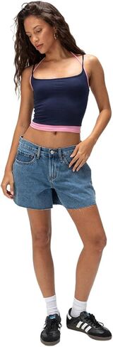 RSQ Womens Low Rise Rise Bargy Carpenter Shorts in Saudi Arabia