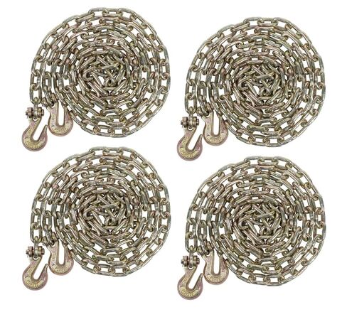 منتجات MyTee 3/8 بوصة × 6 قدم 70 سلسلة الموثق مع Clevis Grab Hooks - G70 Transfer Tower Stain - 6،600 lbs LIMA in Kuwait