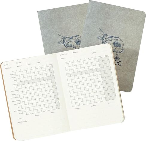 كتاب سجل جولف مخصص من Northwind - دفتر نقاط جولف مصنوع يدويًا من الجلد المحبب بالكامل، مجلة مقدار من الياردات قابلة لإعادة الملء، مصنوع يدويًا في الولايات المتحدة الأمريكية، هدية منقوشة مخصصة للاعبي الجولف للرجال والنساء، إكسسوار ممتاز in Kuwait