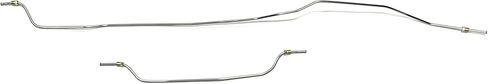Rear Axle Brake Lines - Fits 55-57 Chevy Car - Stainless - The Stop Shop in Saudi Arabia