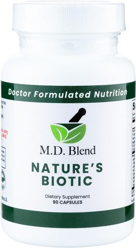 Nature's Biotic - مكمل تم تركيبه بواسطة خبراء - وظائف المناعة وصحة النظام - الفيتامينات والمعادن الرئيسية - بربارين قوي، أوريجانو، ثوم، مغنيسيوم، زنك - 90 كبسولة in Saudi Arabia
