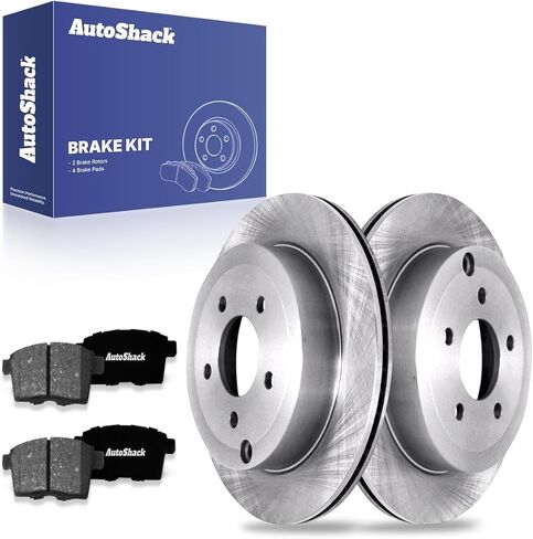 Autoshack Rear Brake Kit Replacement for 2007-2010 Ford Edge 2007-2010 Lincoln MKX 3.5L V6 AWD FWD Disc Brake Rotors with Ceramic Brake Pads 11.9" (302.0 mm) CBO641581259CED in Saudi Arabia