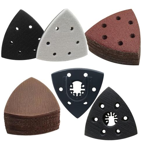 FOWOK 138Pcs Oscillating Tool Sanding Pads Kit for Finishing Detail Sanding in Saudi Arabia