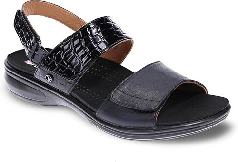 Revere Como Women’s Sandals with Back Strap - Premium Leather, Adjustable Fit, Orthotic-Friendly, Shock-Absorbing - Stylish & Comfortable for Travel & Daily Wear in Saudi Arabia