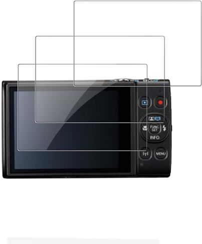 واقي شاشة Canon IXY 650m - عبوتان من فيلم PET للعرض، صلابة 6H، مضاد للخدش، وضوح عالي الدقة، خالي من الفقاعات، مقاوم لبصمات الأصابع in Kuwait