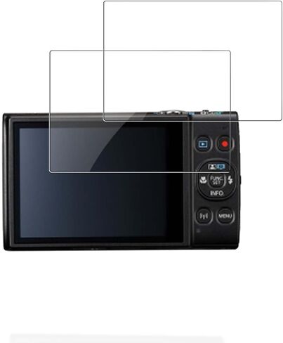 واقي شاشة Canon IXY 650m - عبوتان من فيلم PET للعرض، صلابة 6H، مضاد للخدش، وضوح عالي الدقة، خالي من الفقاعات، مقاوم لبصمات الأصابع in Kuwait