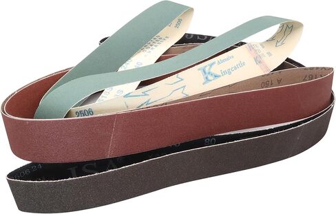 3 عبوات 2 × 72 بوصة 36 أحزمة سنفرة من السيراميك، 2 × 72 أحزمة طحن معدنية - أحزمة سنفرة لشحذ السكاكين للعمل المعدني in Kuwait